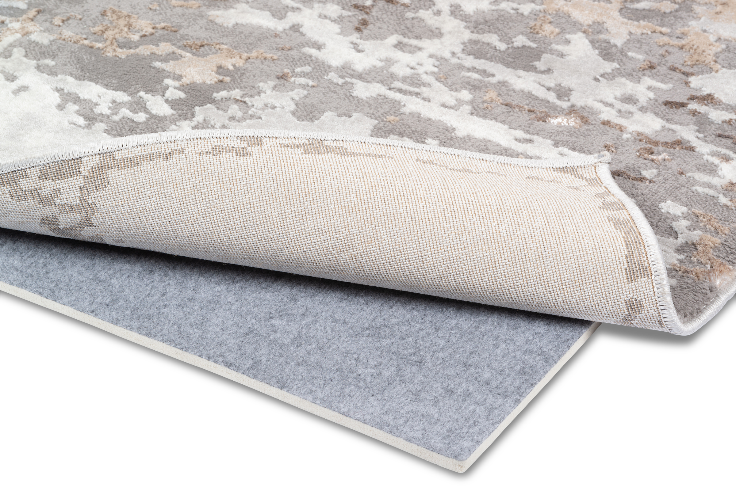 Premium Deluxe Cushioned Non-Slip Rug Pad 3 x 5 ft by Slip-Stop, Gray